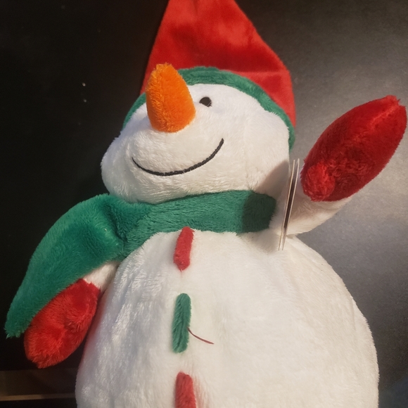 TY Pluffies Snowman Icicles Plush Stuffed Toy 2010 Nwt 8" Ty Snowman Plush - Picture 2 of 5